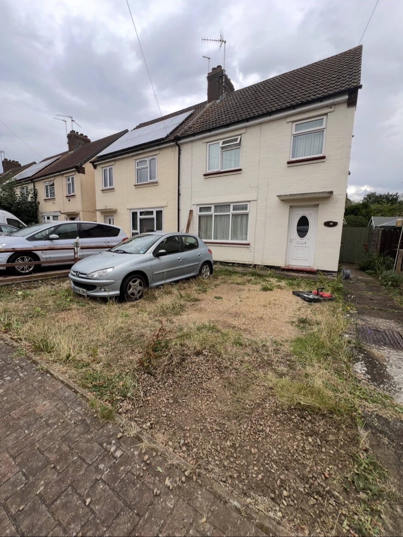 Front drive — before