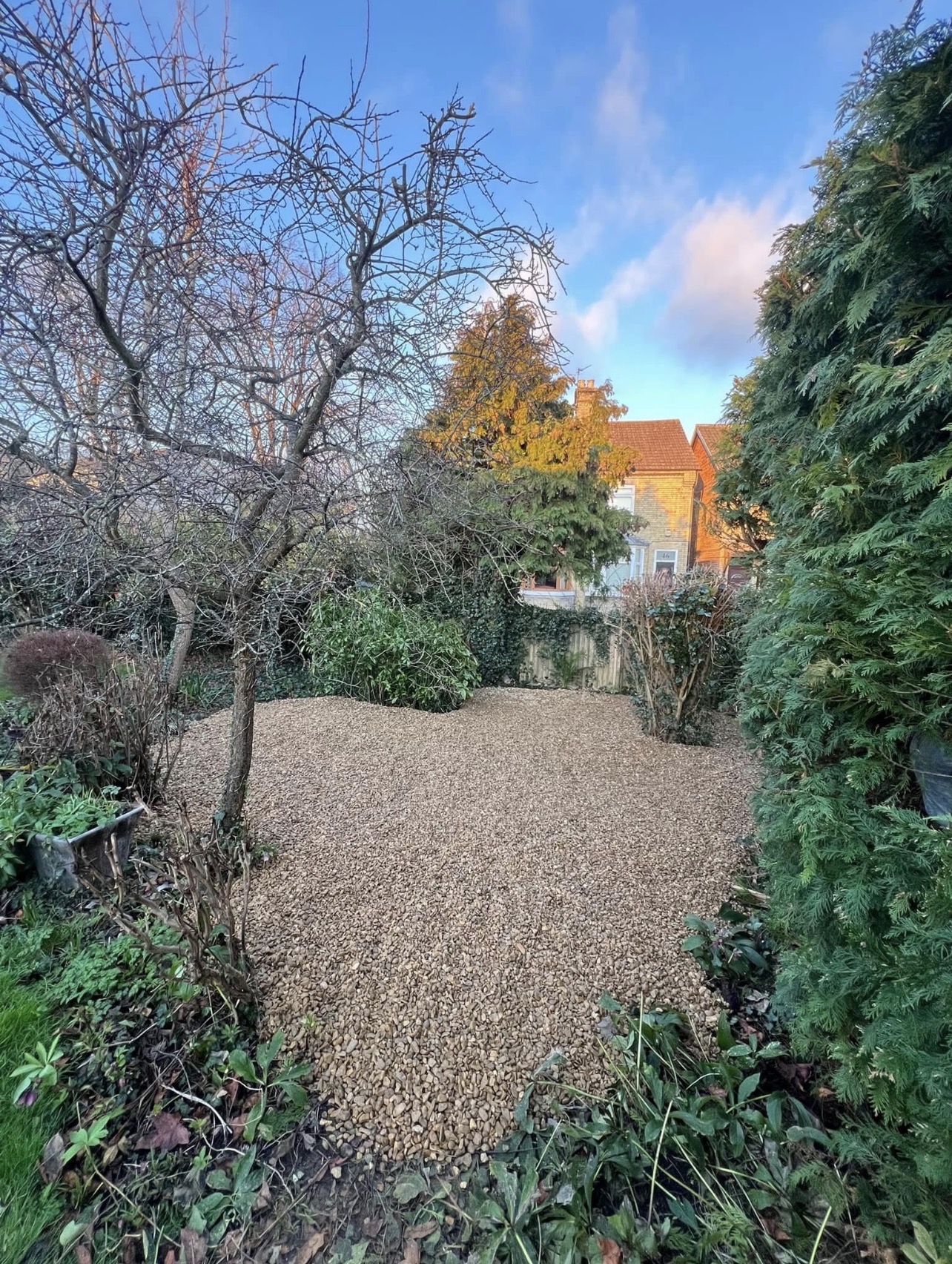 Long garden path clearance & gravel